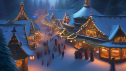 圣诞集市的奇幻之旅