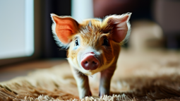 宠物猪，家庭中的温馨伙伴