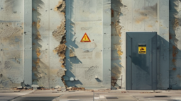 太空防御与安全，外墙脱落的警示