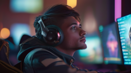 游戏世界里的玩家，探索虚拟与现实的交织