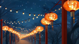 赏灯的英文-璀璨夜空下的赏灯盛典