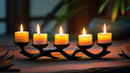 烛台的寓意和象征-烛光中的温情—节日里的烛台