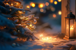 圣诞之光，节日的温暖与欢乐