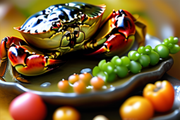 秋分时节，螃蟹与时令鲜蔬的完美搭配